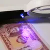 Nueva Lámpara Portátil de Detección de Billetes con 3 LEDs y Lupa de Lectura Óptica Acrílica de Alta Definición con Doble Aumento 6X y 12X