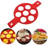 Molde de Silicone com 7 Furos para Bolinho de Ovo, Sorvete, Gelatina, Pudim, Sabonete, Bolo - Ferramenta de Confeitaria