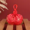 Festival del Bote del Dragón estilo antiguo portátil halter pelo fetal monedero colgante accesorios Hanfu bordado brocado bolsita bolsita bolsita vacía