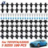 Para Toyota Camry RAV4 Lexus hebilla de parachoques de coche bolsa de 100 piezas hebilla de coche