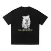 2025 verão nova marca de moda americana amantes masculinos e femininos plus size solto pulôver manga curta camiseta adolescente