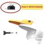 Suporte de Celular para Motocicleta Capacete Pequeno Carro Elétrico Delivery Motociclista Quebra-Sol À Prova de Chuva Oito Garras Capacete Pequeno Capacete Adequado para Cinco
