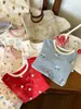 Conjunto de loungewear de mezcla de lana para niñas Ningli para otoño e invierno, conjunto de dos piezas de algodón de grado A para niños, pijama de otoño e invierno 2026