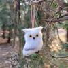 Peluche de búho simulado de Amazon transfronterizo, colgante para árbol de Navidad, modelo animal, accesorios para niños, muñeco