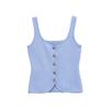 Exportación al por mayor Ropa de mujer transfronteriza Otoño 2025 Estilo europeo y americano Chaleco pequeño abotonado Top halter para mujer G826118F