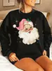 [Código Europeo Transfronterizo] Ropa Navideña Transfronteriza para Mujer, una Sudadera con Cuello Redondo y Dibujos, Estación Independiente de Aliexpress Amazon