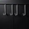 Gancho para Colgar Ropa sobre la Puerta, Estante para Guardar Sombreros, Gancho para Abrigos y Sombreros sin Clavos, Estilo Trasero de Puerta de Gabinete, Colgador de Puerta sin Taladro
