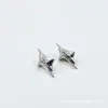 Liga de Titânio Grau de Implante F-136 Brilho Estrela Parafuso de Orelha Titânio G23 Estrela Parafuso de Lábio Parafuso de Língua Joias de Piercing