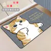 Tapete de Chão de Lama Diatomácea Tubarão Gato Absorção de Água Secagem Rápida Tapete de Chão de Banheiro Doméstico Pia de Banheiro Almofada Antiderrapante para Pés