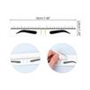 Calcomanías desechables de PVC a escala para cejas anchas y delgadas, herramienta auxiliar para el diseño de cejas, regla de posicionamiento para tatuaje de cejas 10