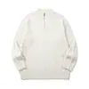 Suéter con Cuello Alto y Cremallera para Hombre Jiezhan Estilo Old Money 26 Otoño/Invierno Nuevo Color Sólido Cálido de Manga Larga Tejido
