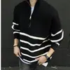 Suéter de malha com zíper, macio e casual, estilo japonês retrô, tendência de outono e inverno, tamanho plus size para homens