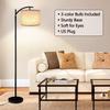 Amazon para Lámpara de Pie LED para Sala de Estar, Dormitorio, Estudio, Estilo Nórdico Simple Retro de Lujo Ligero, Pedal, Protección Ocular