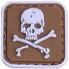 Crânio de Capitão Pirata adesivo de velcro flexível distintivo PVC braçadeira luminosa militar tático pacote de carimbos de moral adesivo