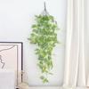 Flor artificial de suspensão de parede de folha verde de borracha de alta qualidade pequena rosa verde artificial planta de parede de vime de parede de vime de parede de flor de tapeçaria