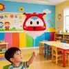Clip de moldura de aluminio de dibujos animados grande para globos con puesto de noche de niños secos red social para niños fabricantes de juguetes al por mayor