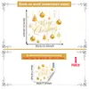 Festival de Navidad Estilo Múltiple Pequeños Elementos Navideños Pegatinas para Ventana Vidrio de Escaparate Puerta de Cristal Decoración del Hogar Pegatinas Electrostáticas para Vidrio