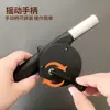 Herramienta de encendido de fuego para barbacoa de manivela para exteriores para picnics y camping, encendedor de carbón para barbacoa portátil, soplador manual