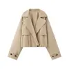 Ropa europea y americana transfronteriza para mujer ZA AliExpress de venta caliente, chaqueta nueva de moda versátil y elegante