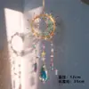 Adorno Atrapasoles de Cristal Arcoíris Soñador Hada Carrillón de Viento Alto Colgante para Habitación Balcón No
