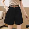 Shorts holgados de estilo europeo para mujer 2024 Verano Nuevo estilo coreano Monos cortos Cuatro petos Pantalones de pierna ancha Adelgazantes Combinan con todo Pantalones casuales