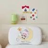 Almofada infantil de veludo de leite, design de desenho animado, travesseiro de memória modelador para bebês e crianças pequenas, travesseiro para soneca de bebê para jardim de infância, núcleo de travesseiro de espuma de memória