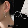 Pendientes Grandes Estilo Europeo y Americano Mobius para Mujeres con Rostros Redondos, Aspecto Adelgazante y Pendientes de Alta Gama, Pendientes de Diseño Nicho