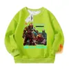 Moletom Delta Force Clothing Temático de Ação Lobo Vermelho Corrosão Rosa Dourada Gola Redonda para Homens e Crianças Manga Longa