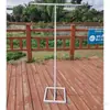 Nuevo Arco de Boda en Forma de T de Seda de Leche Chifón Base Decorativa Soporte Hierro Forjado Boda Poste Retráctil Cortina de Gasa de Fondo