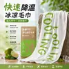 Toalla de Hielo Refrigerante Desechable para Verano, Refrescante para Estudiantes, Entrenamiento Militar, Alivio del Calor, Deportes, Toalla Húmeda Limpiadora Portátil Absorbente de Sudor