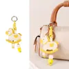 Llavero de Caballo Mecedora Dulce Retro de Cuero Colgante Exquisito Lindo Decoración para Bolso Regalo para Estudiante Regalo de Fiesta