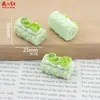Nuevo Rollo Suizo de Fruta Tridimensional Juguete Comestible Pegamento de Crema de Pegamento DIY Accesorios de Resina Colgante para Tocados Funda de Teléfono Móvil