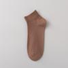 Calcetines cortos de verano para hombre, finos, de algodón de doble aguja, de color liso, absorbentes del sudor, desodorantes, venta al por mayor, calcetines náuticos Zhuji para hombre