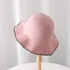 Sombrero de Sol Beige para Mujer, Estilo de Nicho Moderno, Sombrero de Pescador de Ala Ancha para Viajes al Aire Libre en Verano, Protección Solar UPF50+