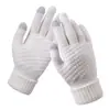 Explosões de inverno luvas grossas luvas quentes de toque para tela luvas de tricô para toque luvas femininas atacado fábrica presentes