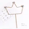 Pastel para Hornear Diamante Corona Fría Alta Alambre Corona Corona de Diamante Pastel Diamante Enchufe Estilo INS Pastel Diamante Enchufe