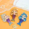 Diseño Original Yqt Sirena de Dibujos Animados Océano DIY Joyería de Resina Pequeños Accesorios Llavero Transfronterizo Accesorios para Collares