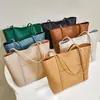 Bolso Tote de Cuero de Dos Capas para Mujer 2026 Nuevo Modelo Gran Capacidad Bolsa para Portátil de Viaje Bolso de Hombro Único En Stock Dropshipping