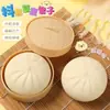 Un Precio al Por Mayor Réplica de Bollo para Aliviar el Estrés para Apretar y Rebote Lento, un Juguete Divertido con Forma de Cerdo BBQ, Bolas de Mascarada y Bollos de Natillas