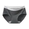 Calcinha de algodão para meninas, cintura média, color block, macia como nuvem, amiga da pele, respirável, previne assaduras, cueca tipo triângulo de alta elasticidade 9094