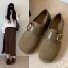 Nuevos Zapatos Casuales Retro Birkenstock de Suela Gruesa para Mujer Otoño 2026, Mocasines Slip-On de Cuero Gamuza