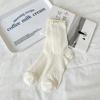 Calcetines para Mujer, Primavera, Otoño e Invierno Calcetines Finos de Media Pantorrilla, Calcetines de Felpa Estilo Ballet Antifúngicos, Transpirables, Desodorantes y Absorbentes de Sudor