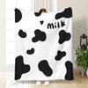 Amazon Comercio Electrónico Transfronterizo Impresión Digital Manta de Franela con Estampado de Vaca Manta para Aire Acondicionado Manta para Siesta Manta Pequeña Decorativa Manta para Aire Acondicionado