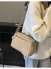 Bolso Minimalista Transfronterizo para Mujer, Gran Capacidad, Bolso de Hombro Estilo Ropa de Trabajo, Bolso Cruzado de Nicho, Bolso Cuadrado Pequeño, Versátil con Múltiples Bolsillos