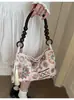 Bolsa feminina super popular de nicho estilo chinês novo modelo 2026, bolsa de ombro/axila bordada estilo nacional para o dia a dia, pequena bolsa para sair