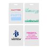 Bolsa Plana Logotipo Impreso Personalizado Cartera Bolsa de Película de Plástico Transparente Regalo Bolsa de PE Esmerilada Patrón Personalizado