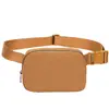 Bolso Lulu del mismo estilo en stock, riñonera antisalpicaduras, riñonera deportiva de nailon para correr, riñonera para teléfono móvil para hombres y mujeres.
