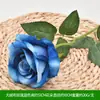 Flores Artificiales Flor Azul Materiales Boda Salón de Bodas Decoración del Hogar Rosas Artificiales Flores Falsas Flores de Plástico Venta al por Mayor