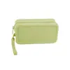 Bolsa de maquillaje cuadrada transfronteriza, bolsa de maquillaje popular portátil, neceser, bolso de mano, bolsa de almacenamiento de silicona a prueba de polvo