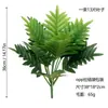 Pegamento suave planta verde hojas de hierro decoración sala de estar europea palmera artificial en maceta interior suelo anémona planta verde venta al por mayor